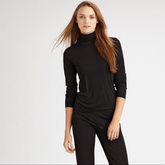 eileen fisher black turtleneck